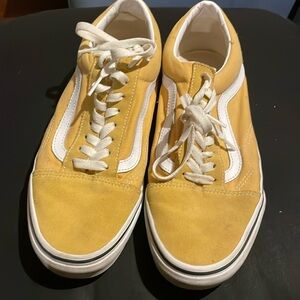 Women’s Size 10 Mustard Yellow Vans -Old Skool